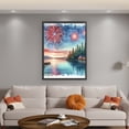 thumbnail image 2 of (4) Hilo Algodón Ecológico Bordado 11CT Impresión 3 Hebras 45*60 Cm Kit Serie Paisaje Punto Cruz para Celebrar El Día La Independencia Americana, 2 of 9