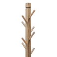 thumbnail image 3 of Rena Coat, Hat Tree Stand, 8 Wood Stems, 72 Inch Light Brown Mahogany, 3 of 17