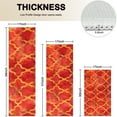 thumbnail image 4 of Red Yellow Checkered Pattern Kitchen Rugs Sets Of 3,Kitchen Runner Rugs Non Skid Washable,Decorative Kitchen Floor Mats for Kitchen,Sink,Laundry,17"x30"+ 17"x47" + 17"x59", 4 of 6