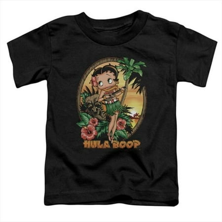 

Boop-Hula Boop Ii - Short Sleeve Toddler Tee- Black - Large 4T