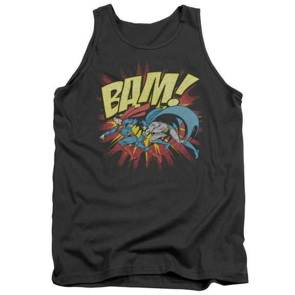 DC Comics Bam Adult Tank Top Charcoal