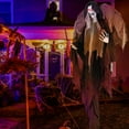 thumbnail image 5 of Costway 8.2 ft Halloween Standing Witch Voice Activated Animatronic Ghost with Lighted Eyes, 5 of 10