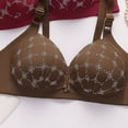 thumbnail image 3 of Bras for Women High End Mom Bra Thin Underwear Without Steel Rings Gathering Underwear for Women Sagging Adjustable Breast Collection and Accessory Bra Plus Size Bra Coffee XXL, 3 of 3