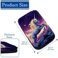 thumbnail image 4 of Unicorn Soft Printed Furry Car Armrest Pad Cover Mat - 12.5x8.2 Inch, Comfortable Armrest Accessory, 4 of 6