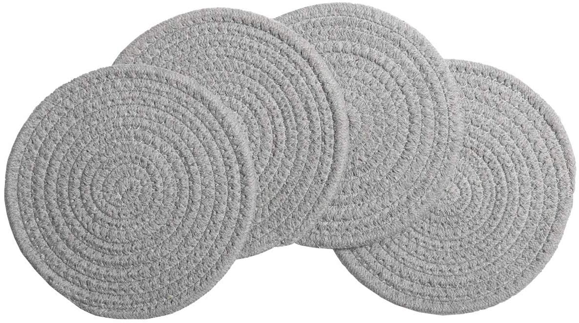 Cotton Rope Woven Trivets 7 Inch Hot, Small Round Placemats