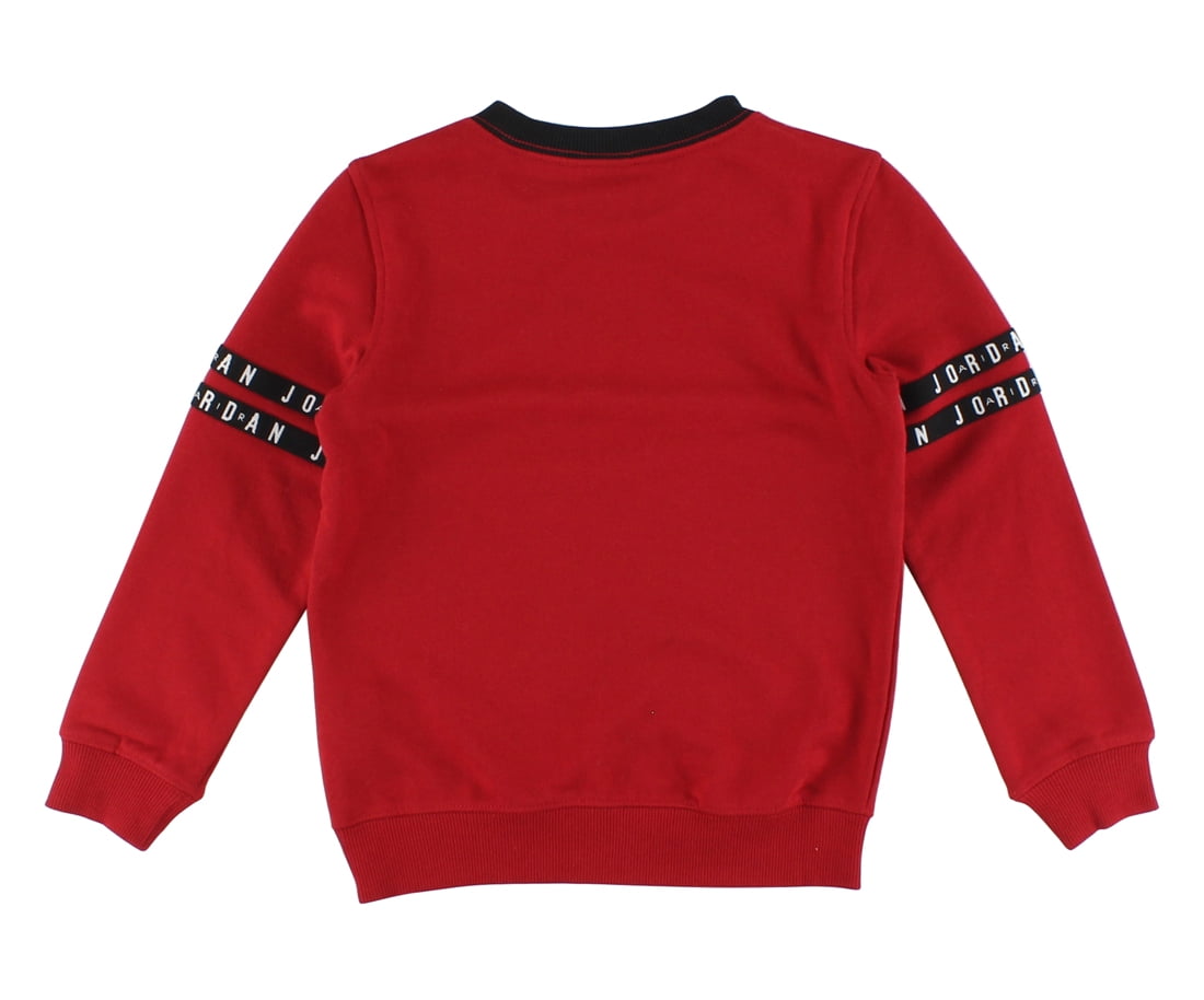 Jordan Classic Crew Neck Mens Active Sweaters Size 5 Color Red