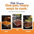 thumbnail image 5 of GUSTO 9x13 Disposable Heavy-Duty Aluminum Foil Pans Baking Pan Catering Trays, 30-Pack, 5 of 8