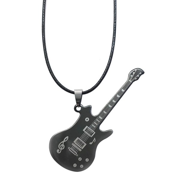Men's Necklace Creative Guitar Pendant Necklace Charm Necklace Clavicle Necklace