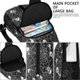 thumbnail image 4 of Sling Backpack,Halloween Spider Web and Skulls Pattern Crossbody Bag with Water Bottle Holder,Waterproof Sling Bag for Men/Women with Chest Phone Holder for Hiking,Travel, 4 of 6