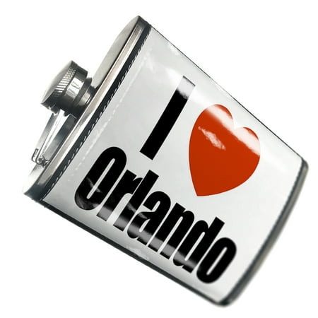 

NEONBLOND Flask I Love Orlando region: Florida United States