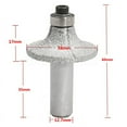 thumbnail image 4 of 5 Pcs 1/2 Pouce Bit de Routeur Diamant Demi-Bullose pour Profileur Manuel Marbre, 4 of 5