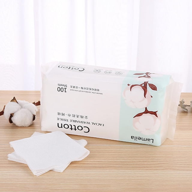 1 Caja / 100 Piezas de Toallas Desechables para La Cara, , Toalla Desechable Suave para Pieles Salvador Tejido desechable para limpieza facial