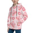 thumbnail image 2 of Daiia Pigs Head And Donuts for Boys Fashion Hoodies & Sweatshirts with Kangaroo Pocket,Hooded Sweatshirt for Kid, Breathable& Moisture Wicking-Small, 2 of 6