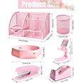 thumbnail image 3 of Desk Accessories LXEVIHK Pink 24 unidades con dispensador de cinta y engrapadora, 3 of 7