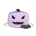 thumbnail image 1 of 9178 Bolso calabaza Bolso cruzado hombro color en cosido Bolso pequeño Halloween-PZ20230920006275 Púrpura, 1 of 8
