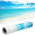 thumbnail image 2 of Beach Clouds Sky Desk Mat, Desk Accessory, Cute Workspace, Trendy Workspace, Trendy, 35.4x15.7in Large Gaming Mouse Pad, Cute Desk Topper, Pretty Desk Pad, 2 of 6
