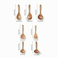 thumbnail image 3 of pdqouc 7PCS Wooden Cooking Utensils Kitchen Natural Teak Wood Cooking Tools Nonstick Hard Wooden Spatula and Spoons Set Kitchen Durable Cooking Kit, 3 of 9