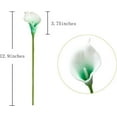 thumbnail image 3 of 20Pcs Artificial Calla Lily Flower Real Touch Latex Flowers for DIY Wedding Bouquet Party Home Decor (Pure White), 3 of 5