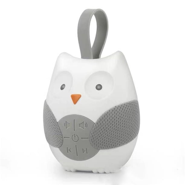 Baby Shusher - Reproductor de música portátil con forma de búho para recién nacidos, color blanco