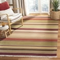 thumbnail image 2 of SAFAVIEH Striped Kilim Joey Striped Area Rug, Red, 7' x 7' Square, 2 of 8