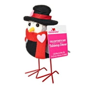 WAY TO CELEBRATE VALENTINE'S FABRIC TABLE TOP BIRD - RED SCARF BOY