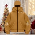 thumbnail image 5 of Towmus Christmas Sweatshirts for Women Balaclava Hoodie Double Hooded Full Zip UP with Built-In Eye Mask, 5 of 5
