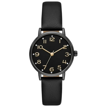 Time and Tru Women's Gunmetal Crystal Accent Watch (FMDOTT058)