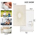 thumbnail image 6 of Yayeee 2 Pack Hand Towels for Bathroom 100% Cotton 16" x 28" Soft Absorbent Kitchen Towel, Sunshine, 6 of 7