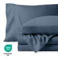 thumbnail image 4 of Bare Home Washed Sheet Set - Premium 1800 Collection - Deep Pocket - 4 Piece - Full, Bering Sea, 4 of 6