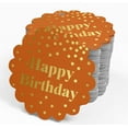 thumbnail image 4 of Inkdotpot Real Gold Foil Happy Birthday Tags Favor Hang Paper Tags 50 Piece, 4 of 7