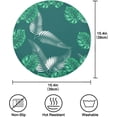 thumbnail image 3 of GZHJMY Tropical Palm Leaves Round Placemats, Durable Non-Slip Table Mat Heat and Stain Resistant Placemat for Kitchen Table Outdoor BBQ Activities, 4PCS, 3 of 6