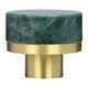 thumbnail image 1 of Tirador de cajón de mármol de latón elegante y de fácil instalación para muebles Verde, 1 of 9