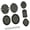 Black, variant on Alloy Miniature Picture Frame 7PCS Doll House Decoration Accessories For Customizable Scene