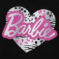 thumbnail image 5 of Barbie Womens Sweatshirts Black Letter & Heart Print Long Sleeves Cotton Outfits Gifts Sizes S-XL, 5 of 6
