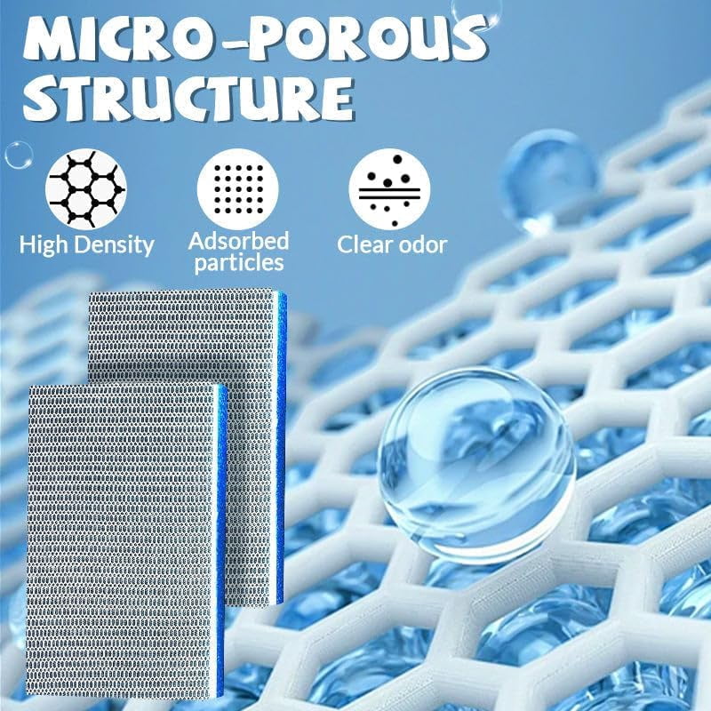Professional 8D High Density Fish Tank Filter Foam, Aquarium Filter Floss, Filter Foam Sponges, Washable and Reusable Filter Floss for Fish Tank Filters
