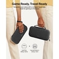 thumbnail image 6 of Belkin Travel Case for Nintendo Switch 2 – Hard Shell, Soft Interior, Game Card Pocket, AirTag Holder – Lightweight & Portable Gaming Bag – Charcoal, 6 of 8