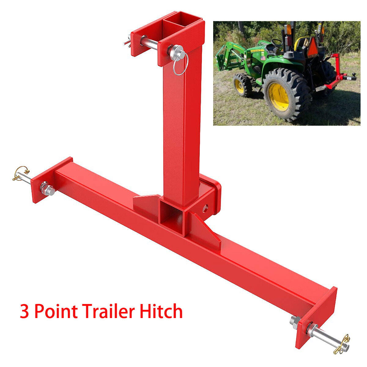 Sulythw 3 Point Trailer Hitch Adapter 2 Inch Receivers For Category 1