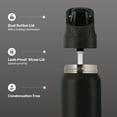 thumbnail image 5 of TAL Stainless Steel Dual Sport Water Bottle with Silicone Straw and Lock Lid 32 fl oz, Black, 5 of 12