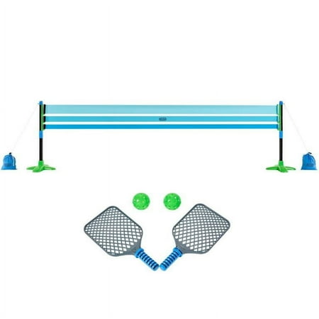 Little Tikes TotSports Pickleball Set, Includes 2 Paddles, 2 Balls, & Net, Ages 3+, Blue