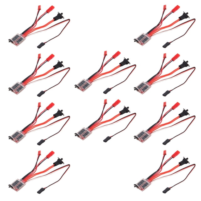 10X RC ESC 30A 4-8V Controlador de Velocidad del Motor del Cepillo 1/16 1/18 para Escalar RC Car Ship Tank Mini 4Wd