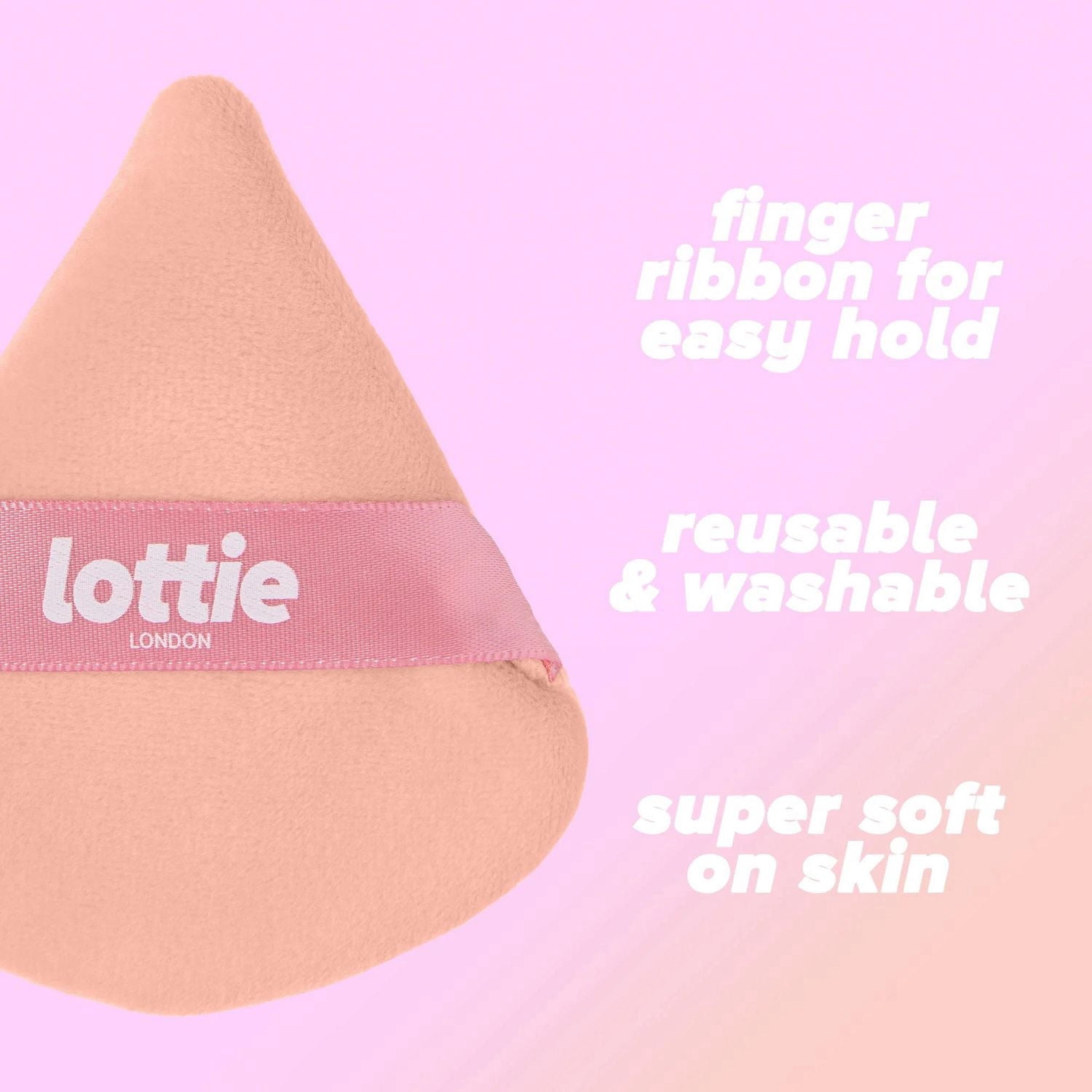 Lottie London - Triangle Powder Puffs - 2 Precision Powder Puffs - Eye & Face Makeup