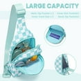 thumbnail image 2 of Lomyolo Sling Bag Crossbody Bag Fanny Pack Women 2025 Cute Chest Bag- Valentines Day Birthday Christmas Gifts for 4 5 6 7 8 9 10 11 12 13 Year Old Teens Daughter - Blue, 2 of 6