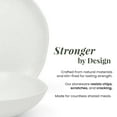 thumbnail image 5 of Trasa Home Set of 16 Ceramic Stoneware Dishes | Modern Dish Set in White | Table Set for 4, 5 of 8