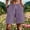 Purple, variant on Women’s Cuffed Wide-Leg Linen Bermuda Shorts, Elastic-Waist Washed-Blend Cut for Bayfront Leisure Casual Strolls Purple XXL