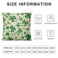 thumbnail image 5 of ONETECH  St Patricks Day Flying Clover Throw Pillow Cover,Shamrock Cushion Case Decoration for Sofa Couch, 5 of 5