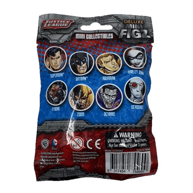 Set of 6 Justice League Collectible Mini Figures - 2 24 pc x2 Domez Collectable Minis - DC Comics Justice League + Justice League Set display picture 1