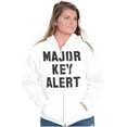thumbnail image 4 of Major Key Alert Rap Entrepreneur Unisex Fleece Graphic Zip Up Hoodie Brisco Brands 5X, 4 of 5