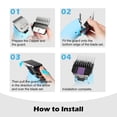 thumbnail image 4 of Professional Animal Stainless Steel Attachment Guide Comb Set with Storage Box for A5 Detachable #10, #15, #30 Blade Dog Clippers, 4 of 6
