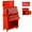 Red, variant on Odaof 8 Drawer Mechanic Tool Chest with Wheels Heavy Duty Rolling Tool Box Cabinet with Riser Sliding Drawers Keyed Locking System Top Detachable Toolbox Organizer for Workshop Red