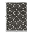 thumbnail image 3 of Rugs America Feather Shag Collection Charcoal Ivory Links FH200A Contemporary Geometric Area Rug 2' x 4', 3 of 8